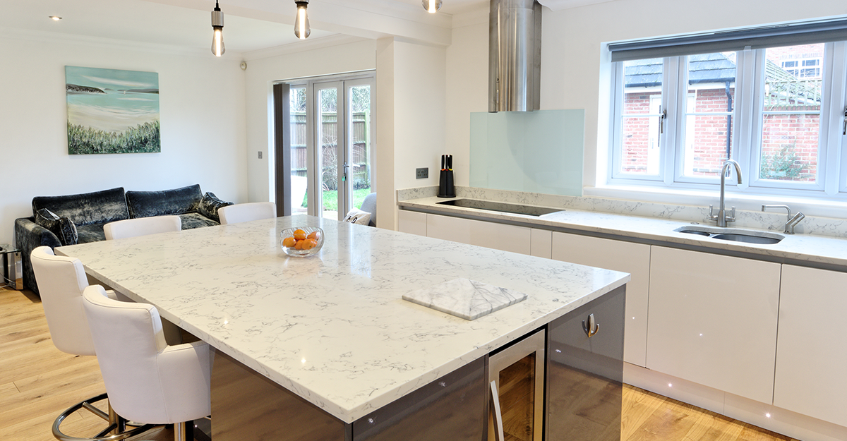 modern white high gloss kitchen maidstone
